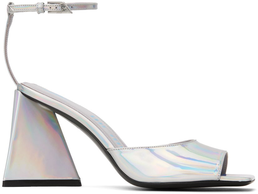 Skovård The Attico Attico Piper Heeled Sandals Metallisk | 236WS599 E086