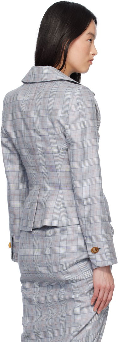 Träningsoverall Vivienne Westwood Vivienne Westwood Drunken Prince of Wales Check Blazer Blå | 1401007G-W013L-, 2