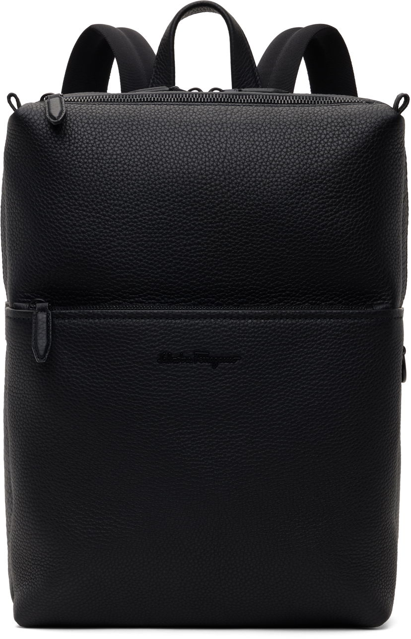 Ryggsäck FERRAGAMO Calfskin Backpack Svart | 749662