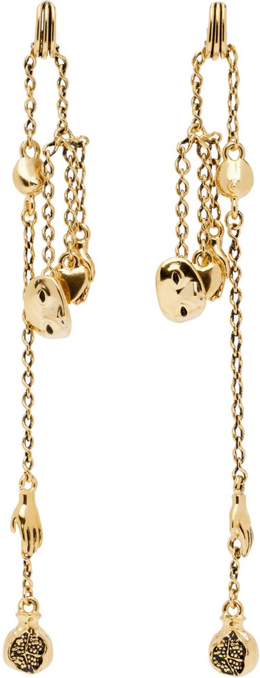 Örhängen LEMAIRE Lemaire Estampe Chain Drop Earrings Metallisk | JW0016 LO036, 0