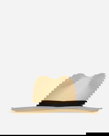 Hatt Neighborhood Paper Fedora Hat Beige | 251YGNH-HT01 NA, 1