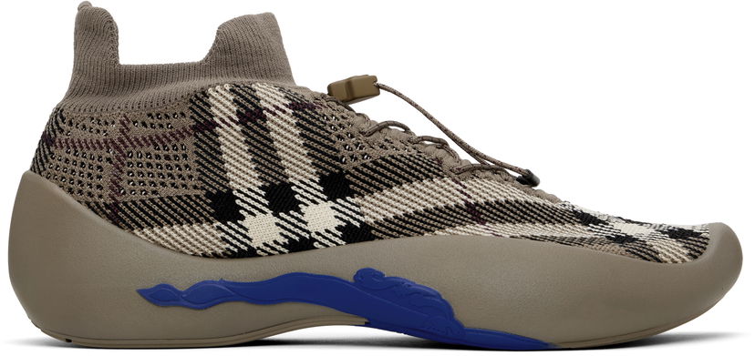 Kläder Burberry Burberry Check Knit Neptune Brun | 8101906