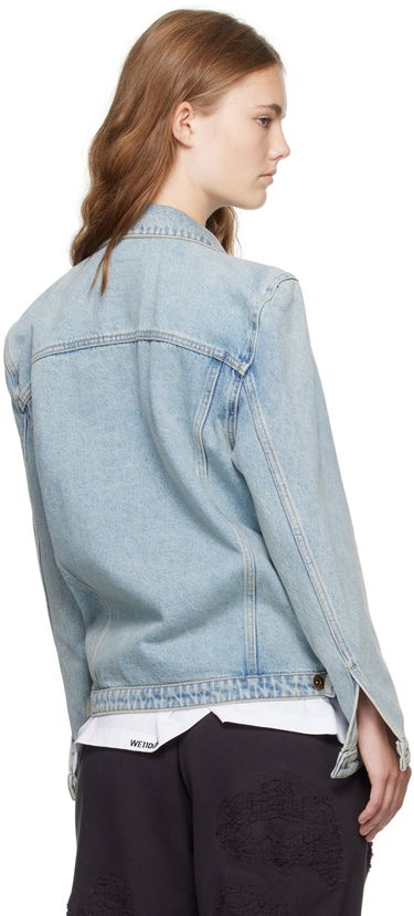 Jacka We11done Washed Denim Jacket Blå | WD-DJ2-24-348-W-SK, 2