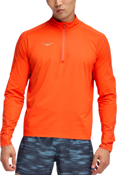Sweatshirt Hoka One One Hoka GlideTech Quarter Zip Top Orange | 1164156-lva, 0