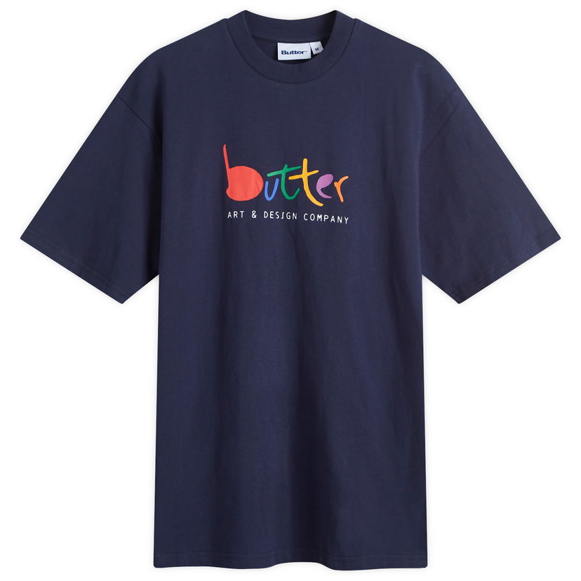 T-shirt Butter Goods Art & Design Company Graphic Print T-Shirt Mörkblå | BGQ4240021-NVY