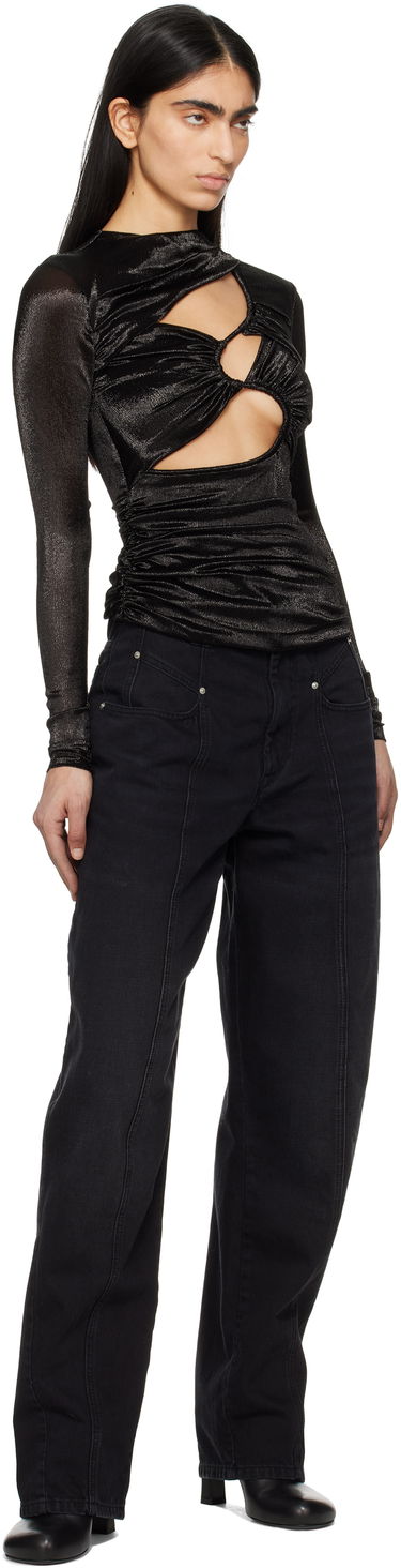 Skjorta ISABEL MARANT Isabel Marant Rose Cutout Top Svart | HT0598FA-C1J13I, 3