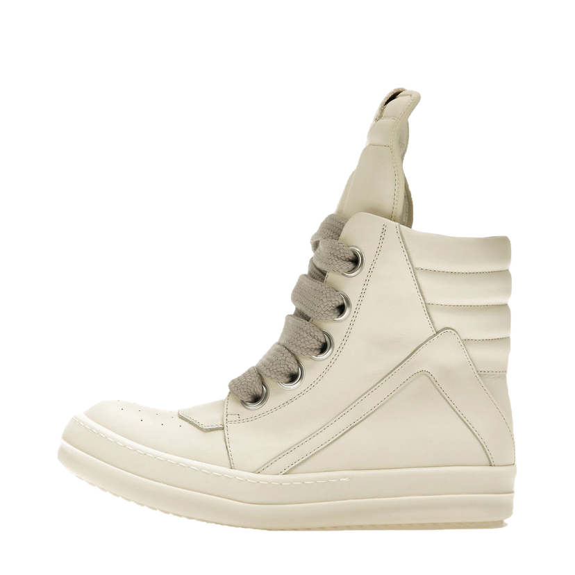 Sneakers och skor Rick Owens Lido Geobasket Jumbo Laced Vit | RP01D2898-LCOW2-1111