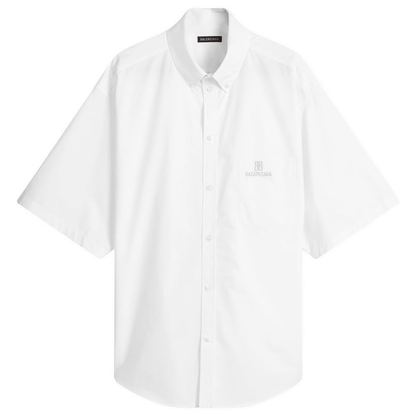 Skjorta Balenciaga Balenciaga Fit Shirt, Size Large Vit | 839213-TRM28-9000