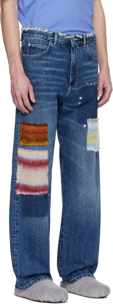 Jeans Marni Marni Patchwork Denim Jeans Blå | PUJU0021LX USCX01, 1