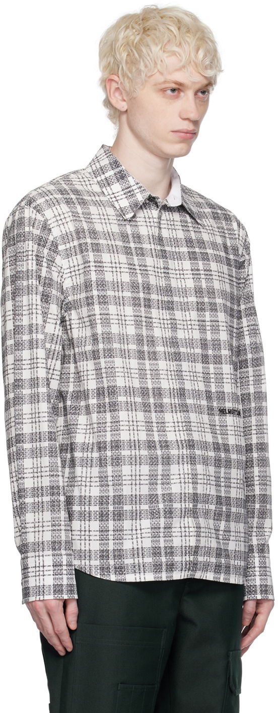 Skjorta Helmut Lang Helmut Lang Plaid Shirt Vit | N06HM515, 1