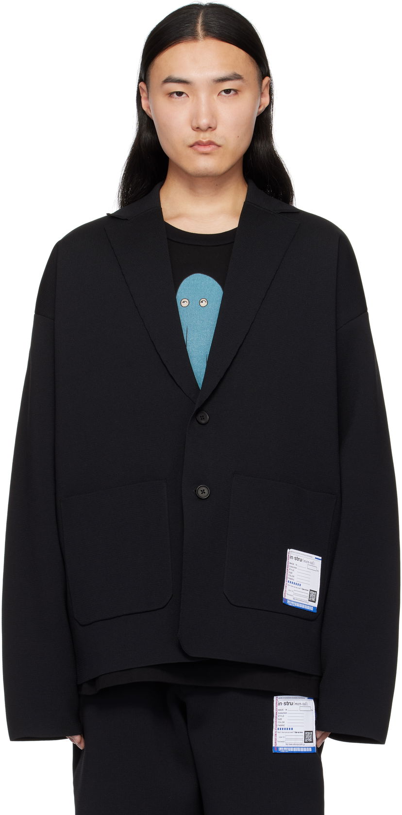 Sweater Maison MIHARA YASUHIRO MIHARA YASUHIRO Milan Rib Blazer Svart | I13JK024