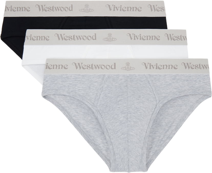 Boxare Vivienne Westwood Three-Pack Slip Briefs Grå | 8106001F-J002Y-