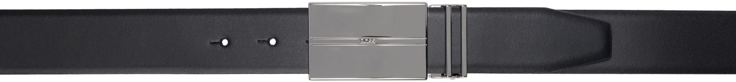 Bälten BOSS BOSS Interchangeable Buckle Leather Reversible Belt Svart | 50537099, 0