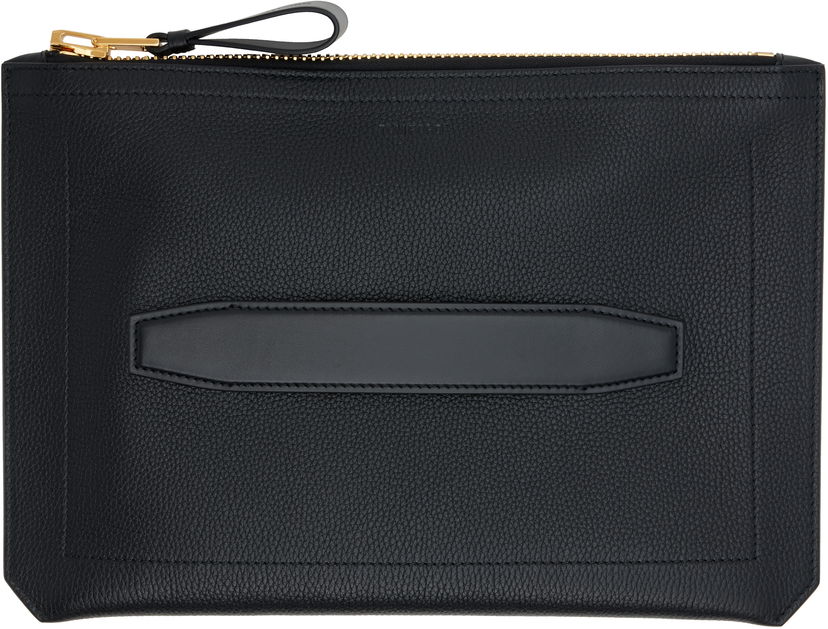 Ryggsäckar och väskor Tom Ford TOM FORD Buckley Small Handle Portfolio Document Holder Svart | H0419-LCL213G