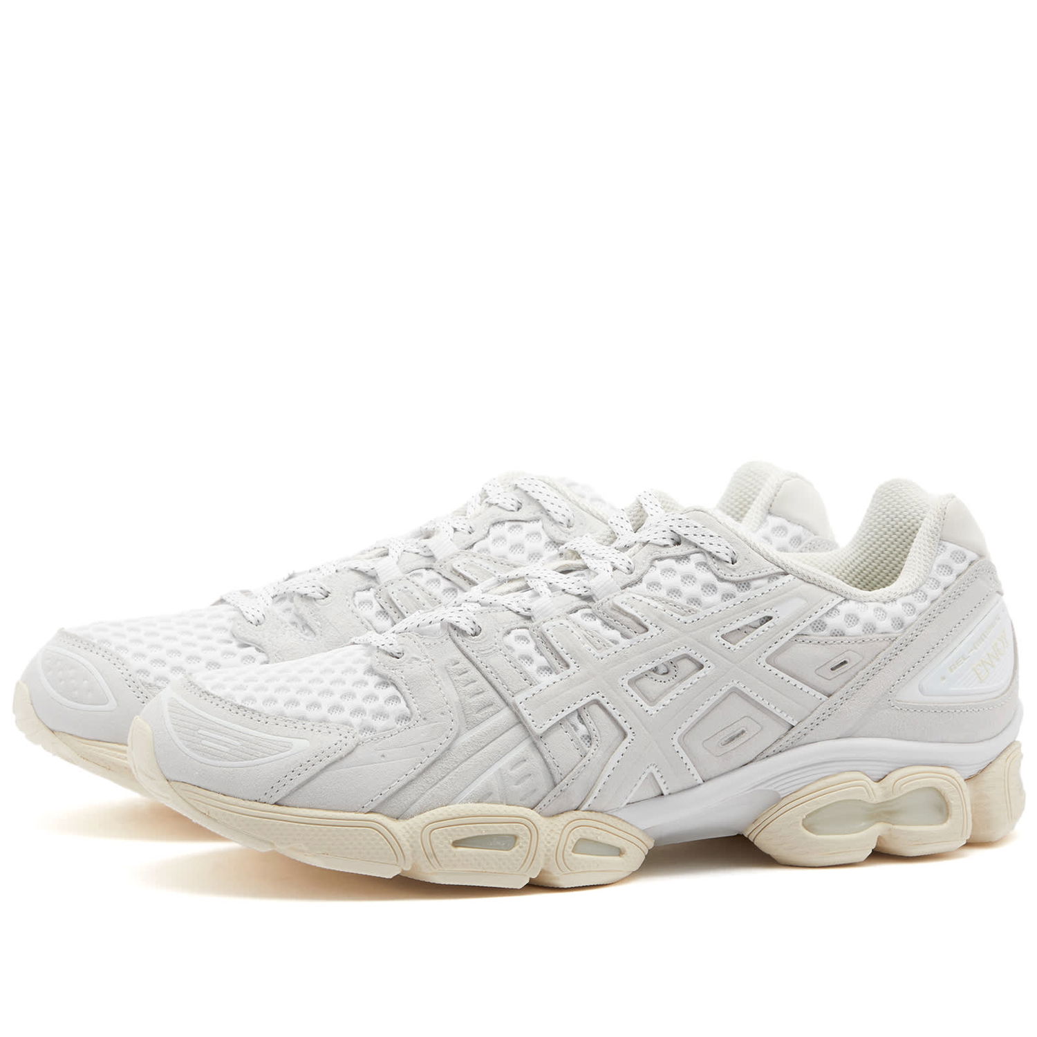 Sneakers och skor Asics Men's x Ennoy Gel-Nimbus 9 Sneakers in Grey/White, Size UK 3 | END. Clothing Vit | 1201B034, 0