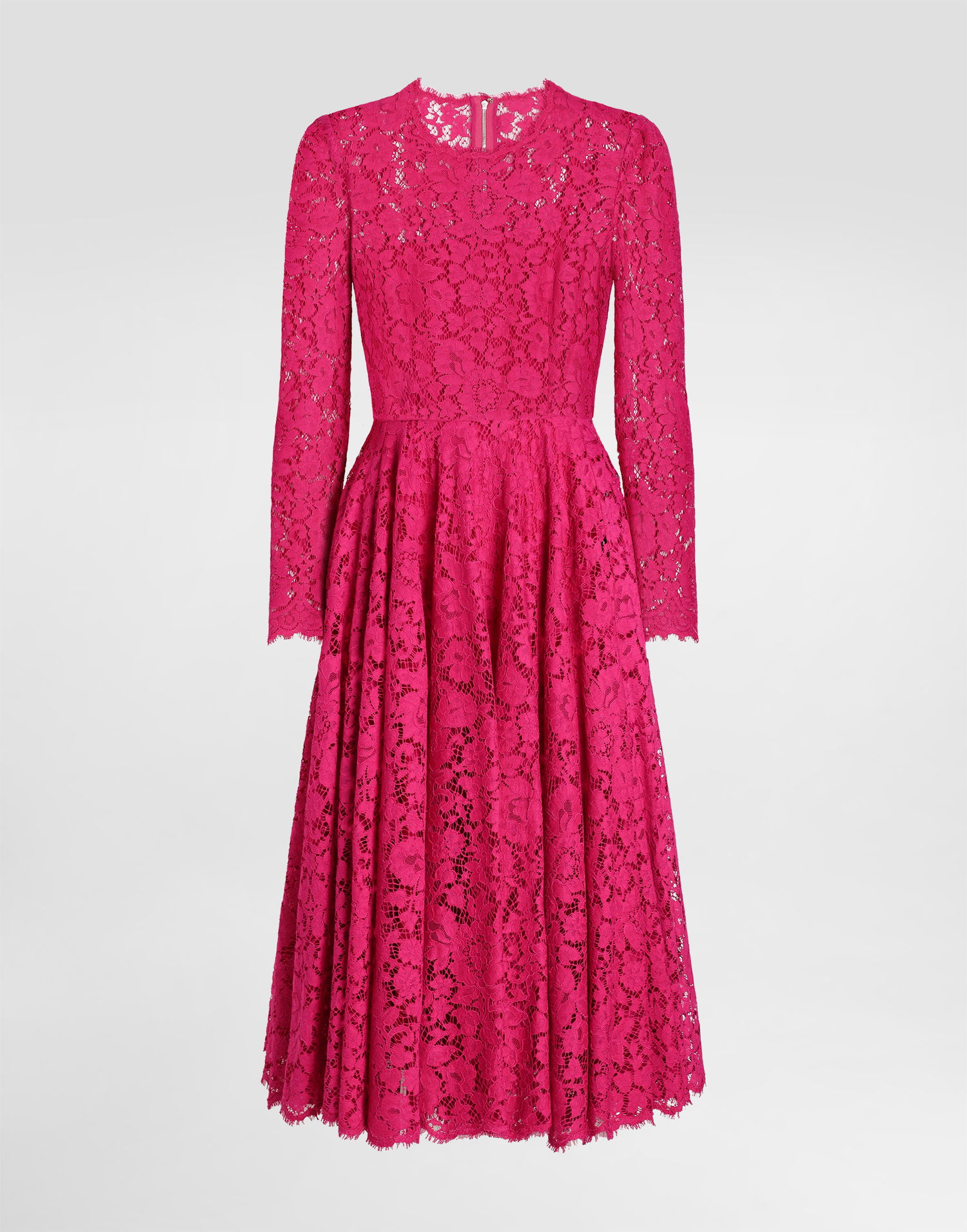 Klä Dolce & Gabbana Dolce & Gabbana Cordonetto Lace Circle-Skirt Dress Rosa | F6TJOTHLMIIF0382, 0