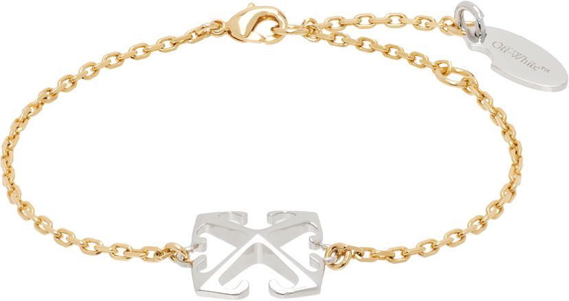 Armband Off-White Off-White Arrow Chain Bracelet Metallisk | OWOA12NS25MET0017672