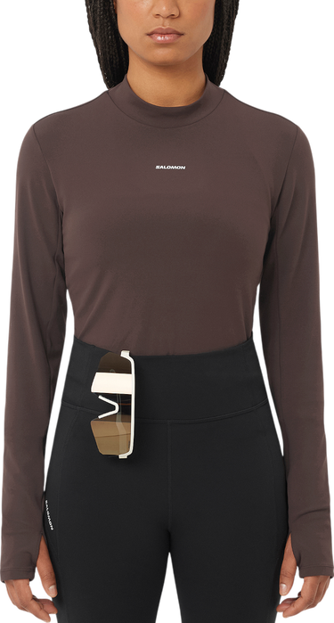 T-shirt Salomon Salomon SHKout Bliss Long Sleeve T-Shirt Brun | lc2659800, 0