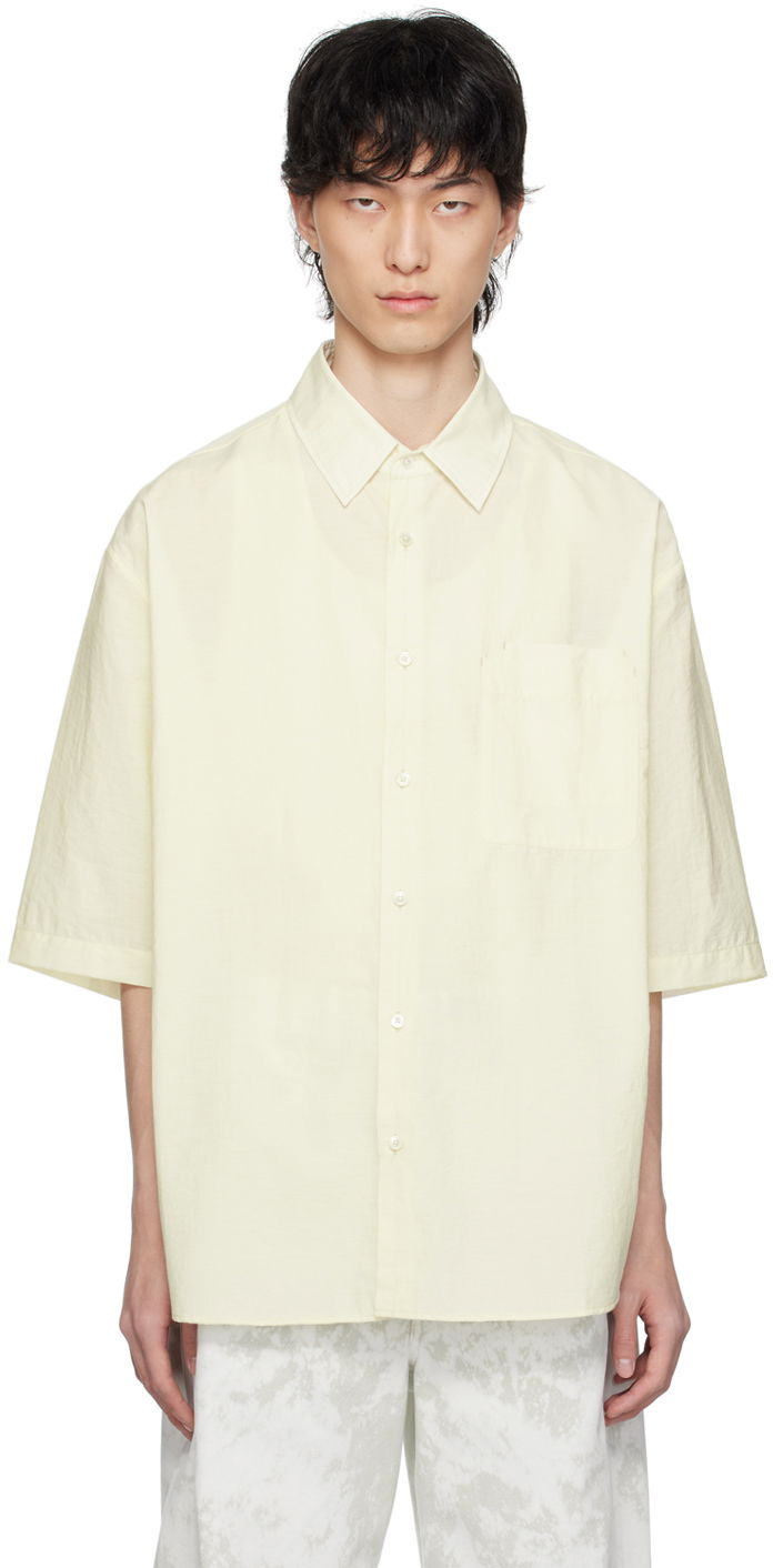 Skjorta LEMAIRE Lemaire Double Pocket  Shirt Gul | SH1079 LF1234