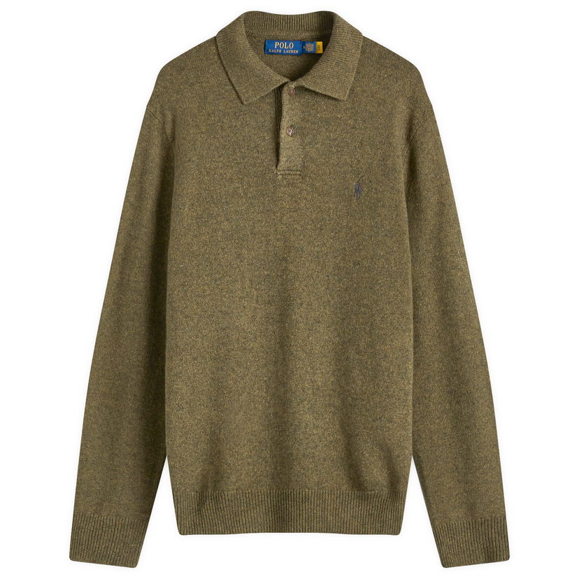 Sweater Polo by Ralph Lauren Polo Ralph Lauren Standard Fit Long Sleeve Knit Polo Grön | 710955908002