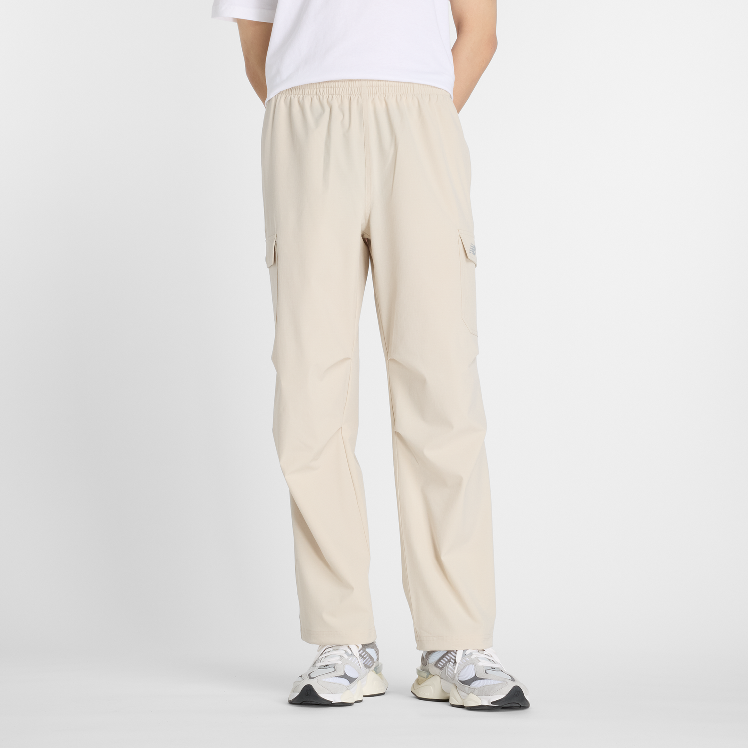 Cargo byxor New Balance Cargo Pants Beige | NBMP51538TWF, 0