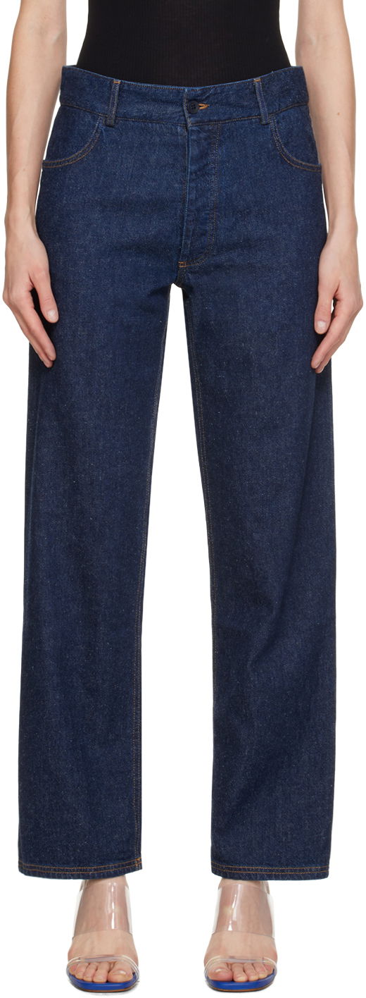 Jeans Baserange Baserange Indre Straight Leg Jeans Blå | TRIN-CO-SP24