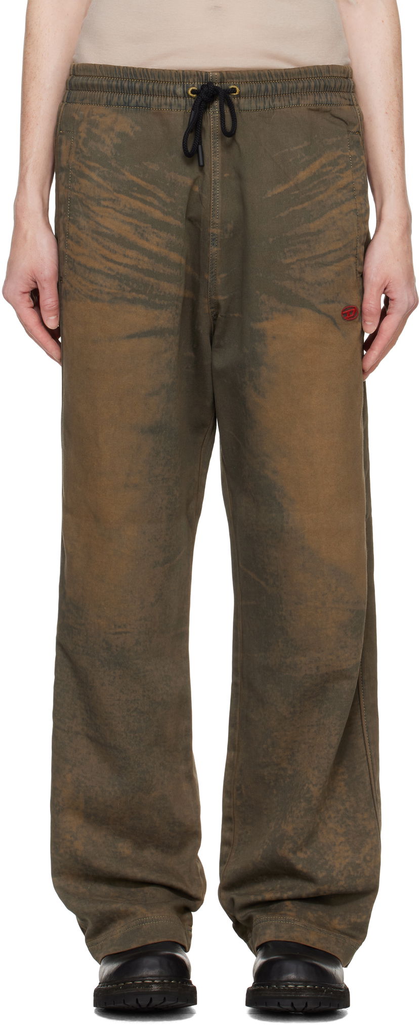 Träningsbyxor Diesel D-Martians-S Track Sweatpants Brun | A13142-068NG-01