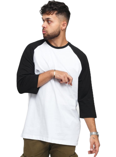 T-shirt Urban Classics Contrast 3/4 Sleeve Raglan Tee Vit | TB366 white