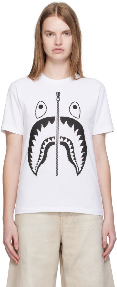 T-shirt BAPE Crystal Stone Shark Graphic T-Shirt Vit | 001TEL302065L, 0