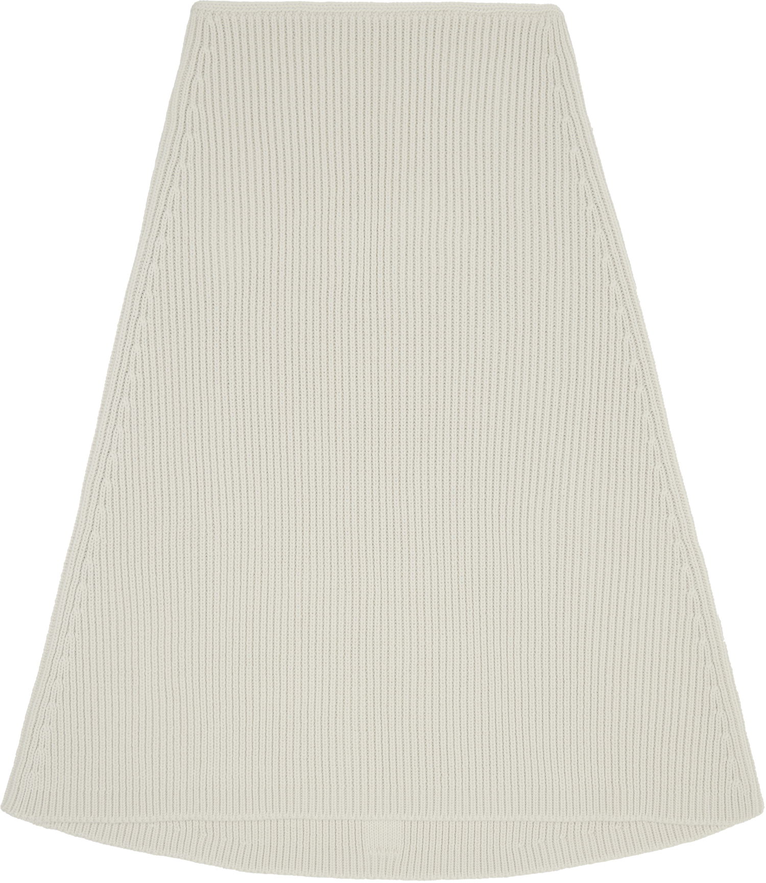 Kjol Rick Owens Rick Owens Concordians Ribbed Knit A-line Skirt Vit | RR02E1491 KWVH, 0