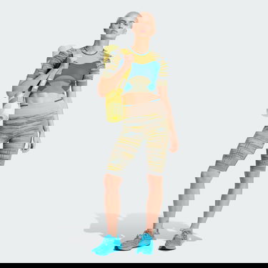 T-shirt adidas Performance adidas x Malbon Graphic Blå | IP8329, 4