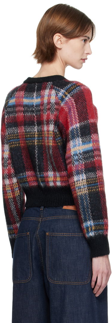 Sweater YMC YMC Foxtail Tartan Cropped Cardigan Flerfärgad | Q8XMI, 2