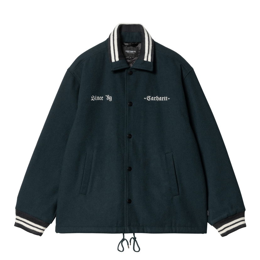 Bomberjacka Carhartt WIP Wool Coach Jacket Grön | I034386_6