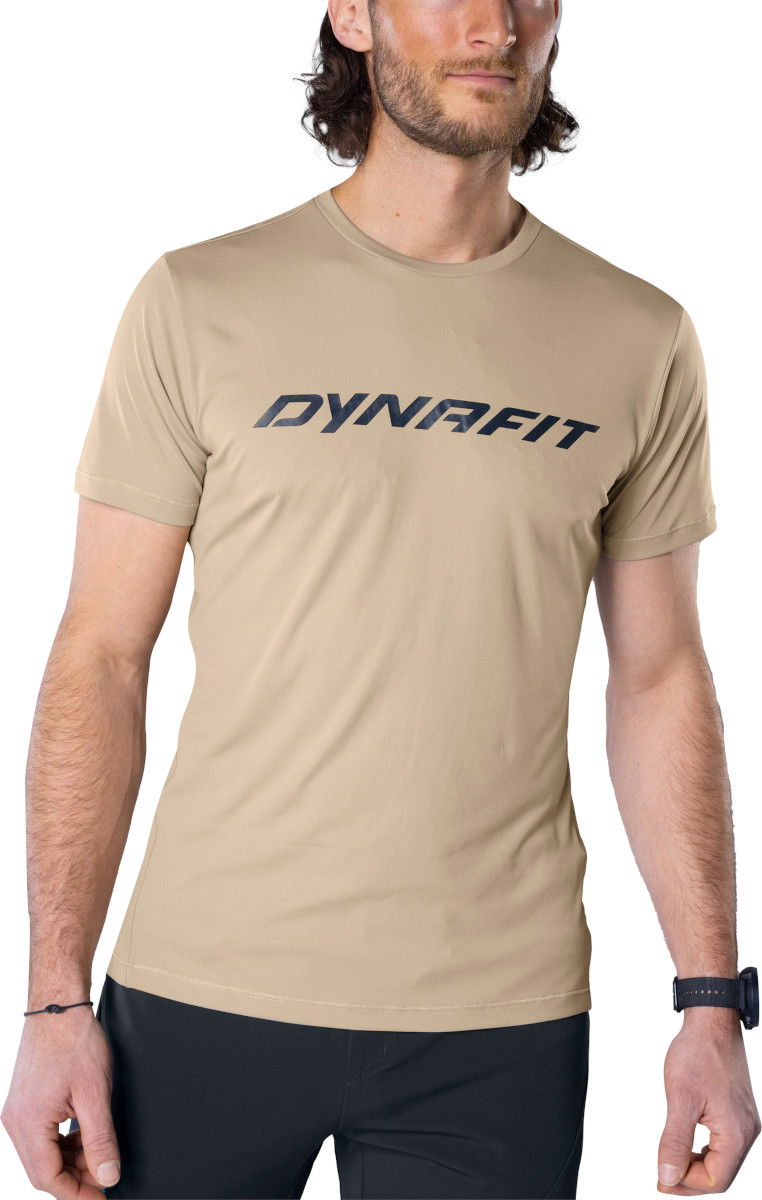T-shirt Dynafit Traverse T-Shirt Short Sleeve With Print Beige | 08-0000070670-5260