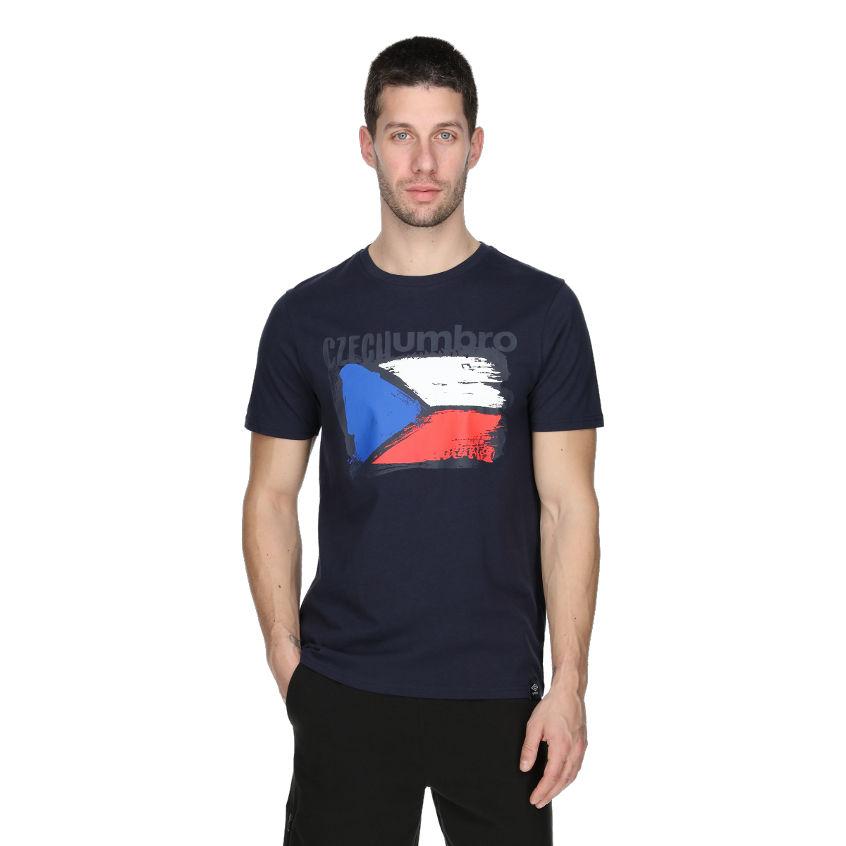 T-shirt Umbro Czech Flag Graphic Print T-Shirt Mörkblå | UMA241M866-02, 0