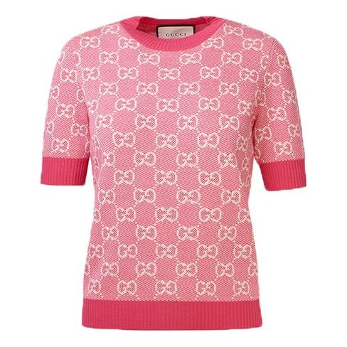 Sweater Gucci Gucci Gg Wool Blend Sweater Rosa | 629456-XKBHQ-5016
