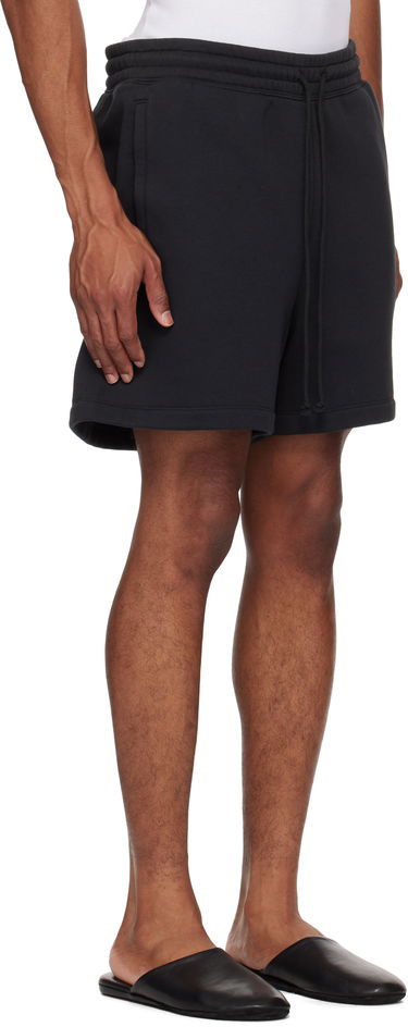 Shorts SKIMS SKIMS Cotton Fleece Relaxed Shorts Svart | BO-SHO-5340M, 1