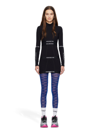 Klä Balenciaga Paneled Minidress Svart | 767077 4B7B2