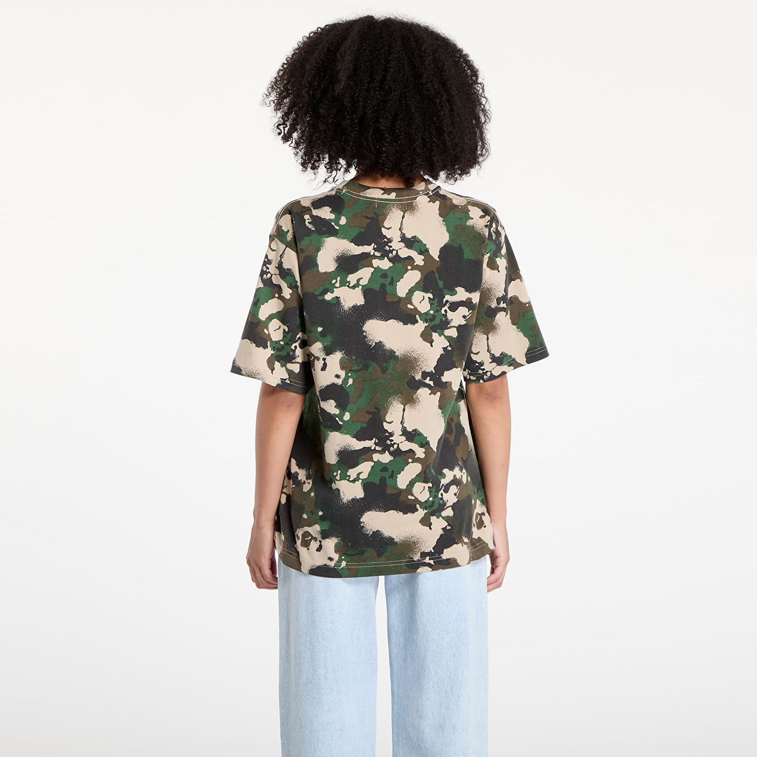 T-shirt BAPE A BATHING APE Map Camo Ape Head One Point Tee UNISEX Green Grön | 001CSL301001MGRN, 1