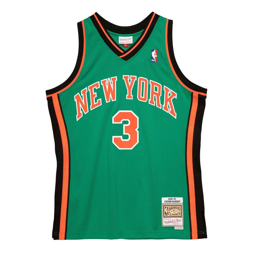 Jersey Mitchell & Ness NBA New York Knicks 'Stephon Marbury 3' Swingman Jersey Grön | SMJYGS20012-NYKKYGN06SMB