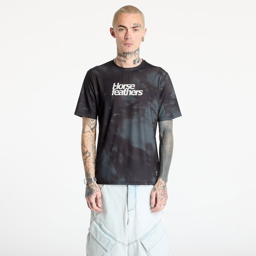 T-shirt Horsefeathers Horsefeathers Quantum Bike Jersey Svart | TM070B