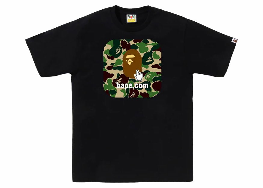 T-shirt BAPE ABC Camo Online ABC Tee Svart | 1J25-110-005, 0