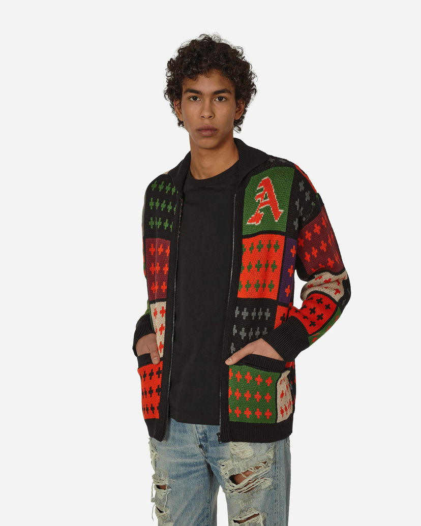 Sweater Awake NY Stadium Zip Sweater Röd | AWK-FW23-KN001  MULTI