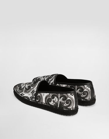 Tillbehör Dolce & Gabbana Dolce & Gabbana Shell-print Canvas Espadrilles Flerfärgad | A50730AD506IU3TN, 2