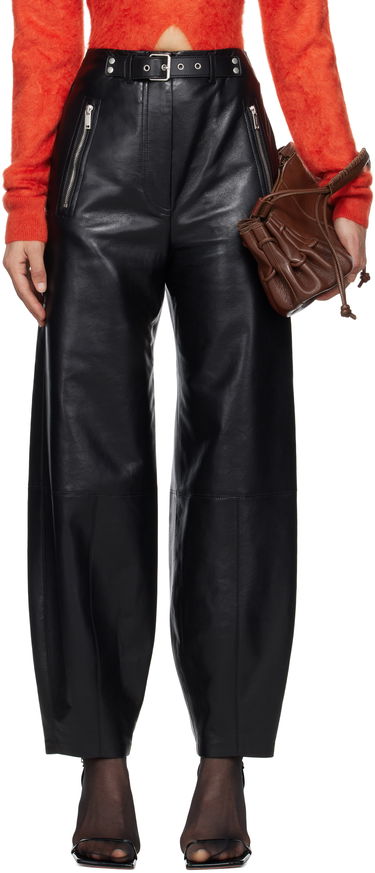 Byxor Nanushka Nanushka Jozefa Regenerated Leather Balloon Trousers Svart | NW25RSPA13699, 0