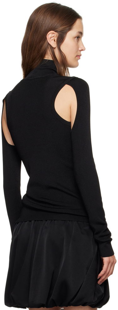 Sweater Helmut Lang Helmut Lang Air Cutout Turtleneck Svart | O06HW702, 2