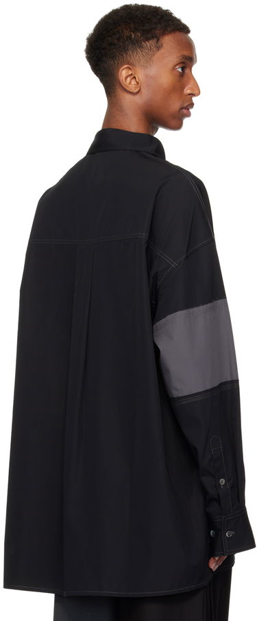Skjorta Feng Chen Wang Feng Chen Wang Deconstructed Patchwork Shirt Svart | FMF18SR02, 2