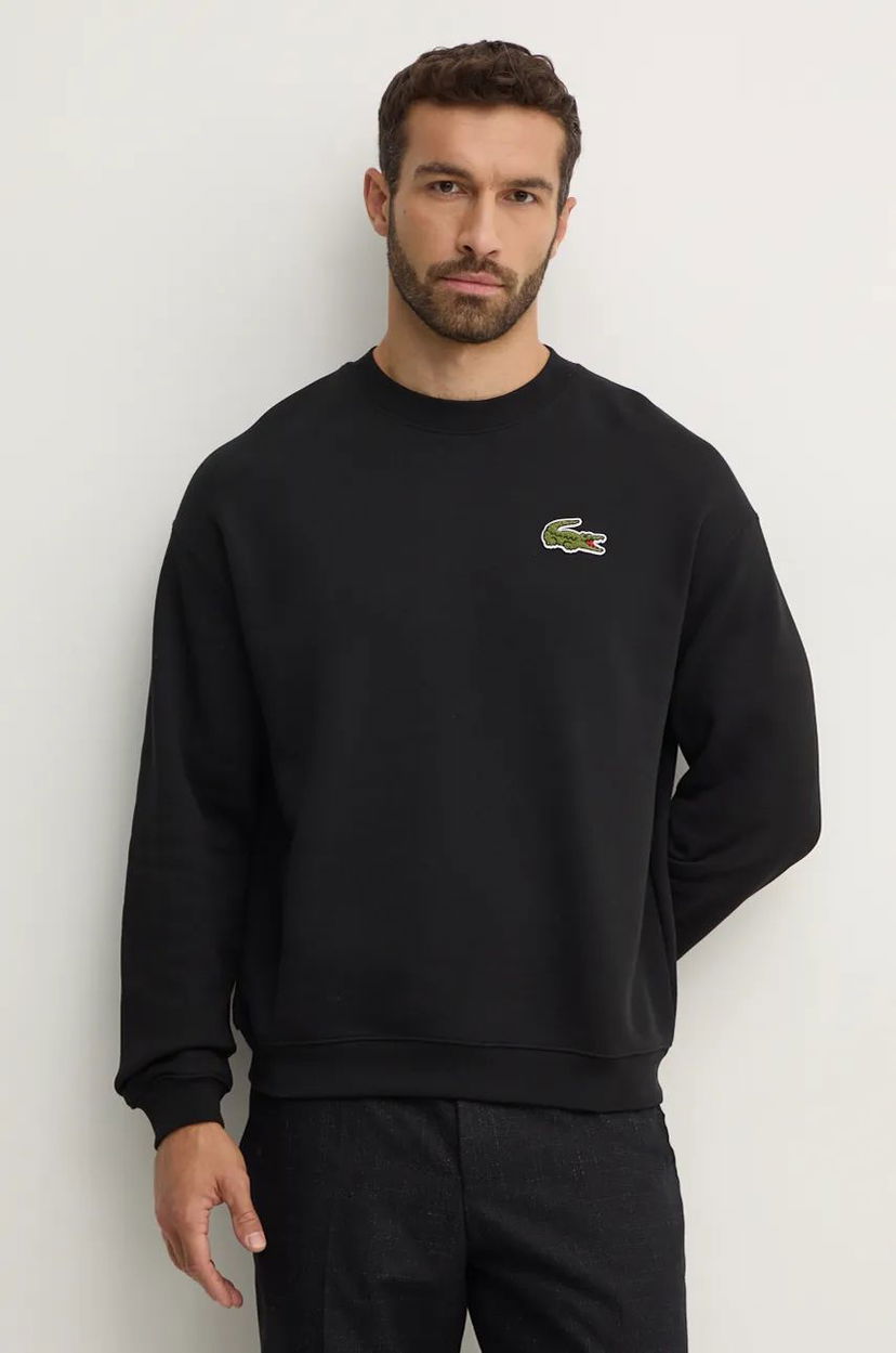 Sweatshirt Lacoste Black Minimalist Sweatshirt Svart | SH2741