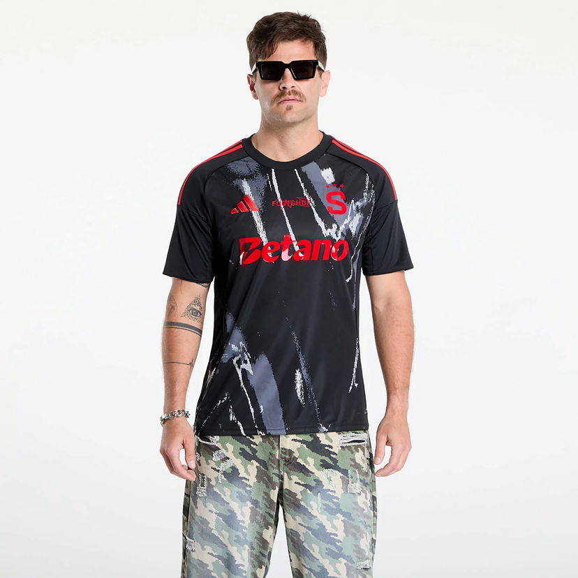 Jersey adidas Performance adidas x Footshop x Sparta Jersey UNISEX Black/ Red Svart | JD7389