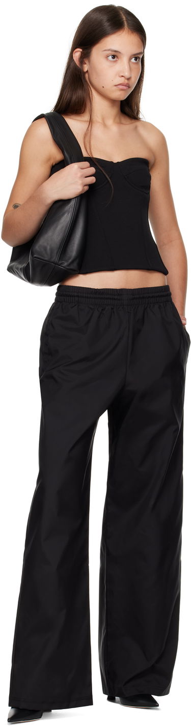 Linne WARDROBE.NYC WARDROBE.NYC Semi Matte Bustier Tank Top Svart | W1101F24MJ, 3